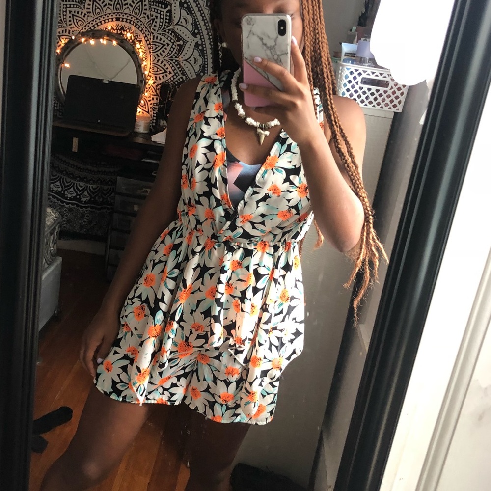 Deep V Romper